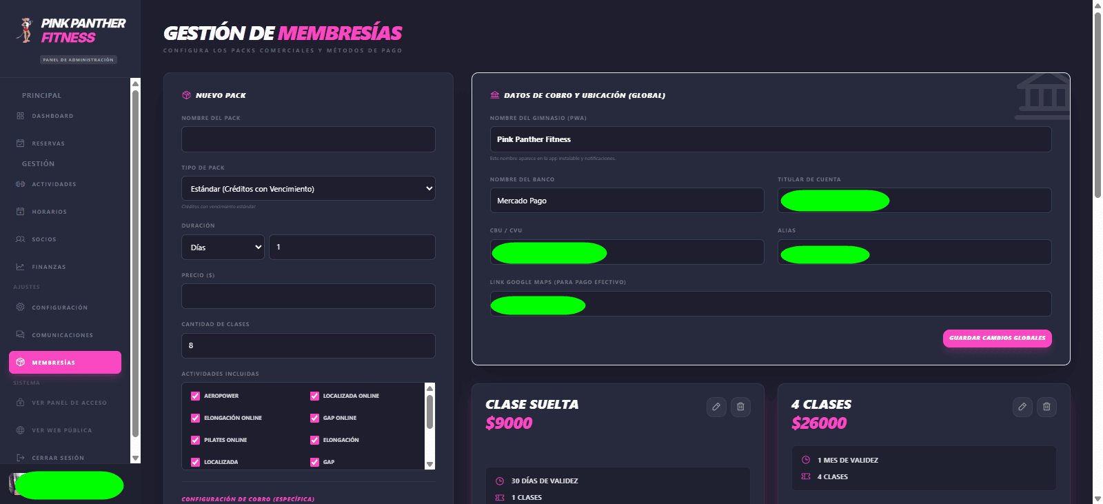 Panel Admin